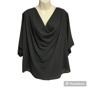 Lala Factory black dolman sleeve top size medium oversized very flowy